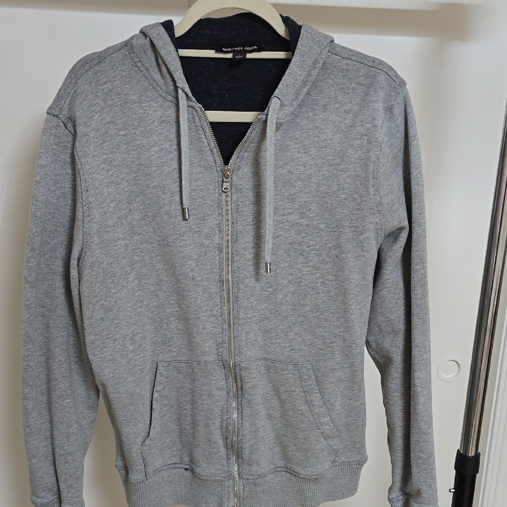 Michael Kors Gray Zip-Up Hoodie